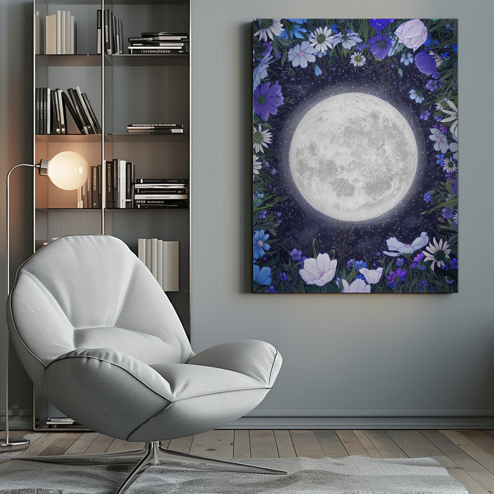 Wall art Midnight In the Meadow Blue Original