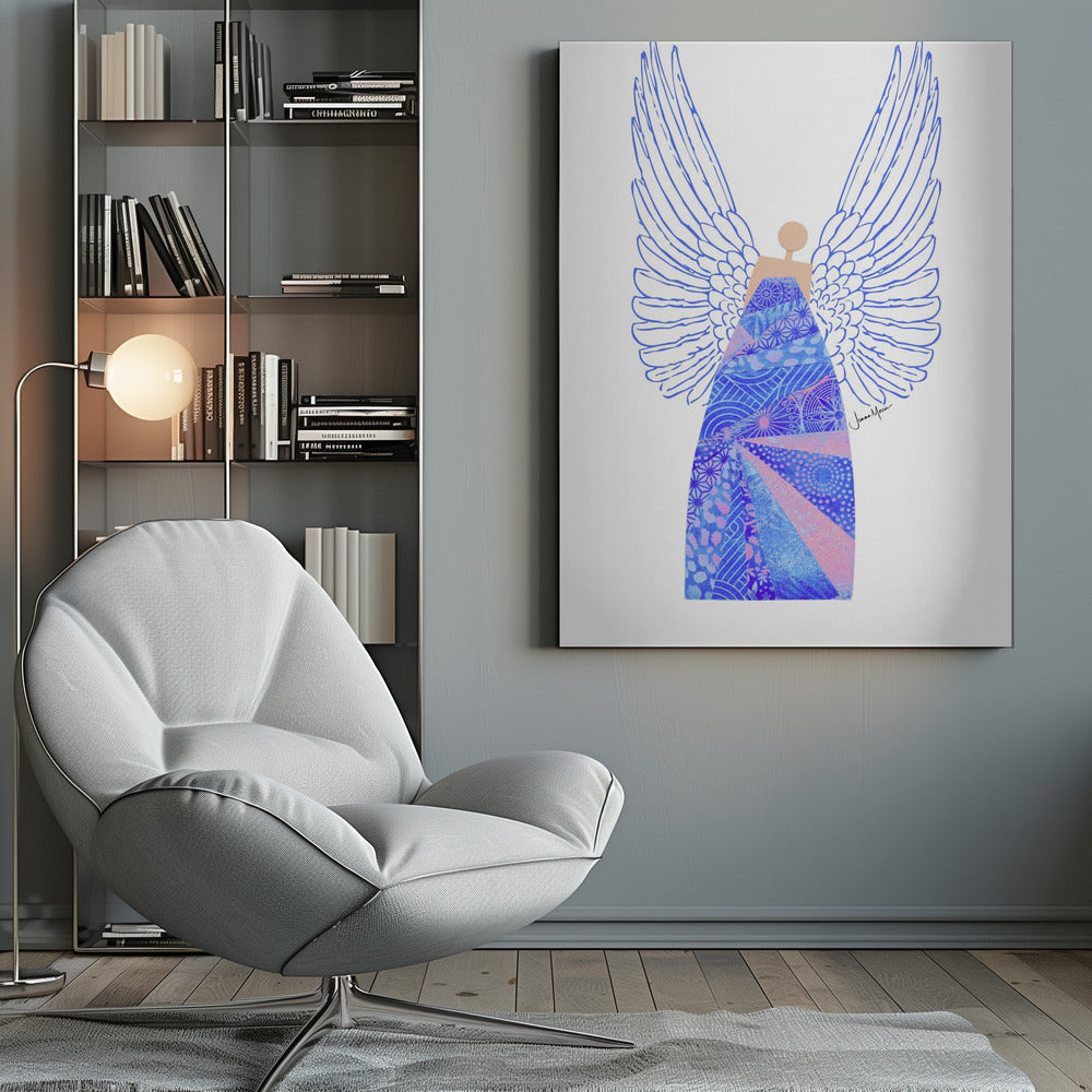 Wall art Angel in Blue