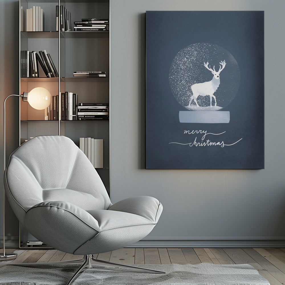 Wall art Snowglobe Deer