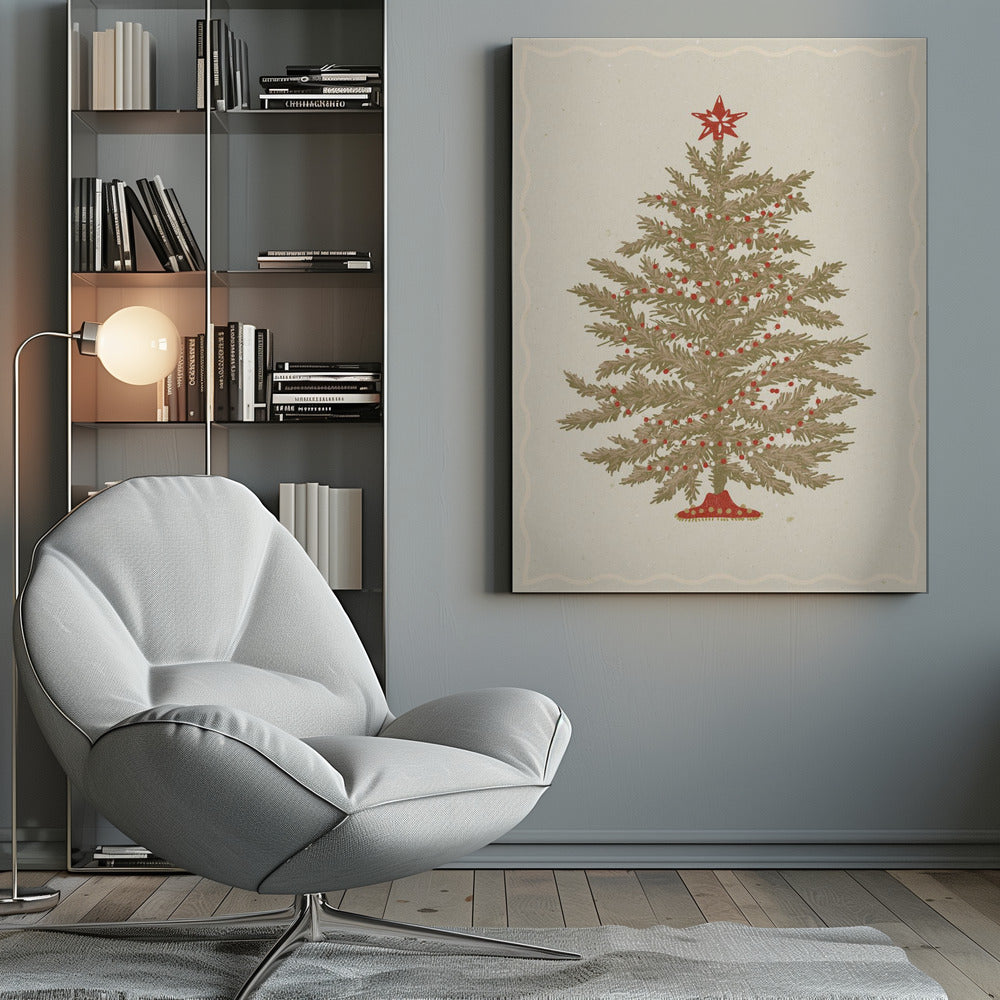 Wall art Christmas tree 02 Canvas Print