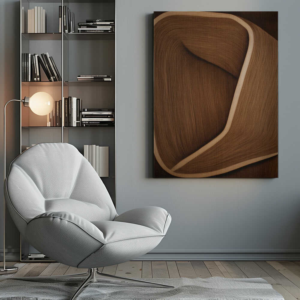 Wall art Caramel lines II