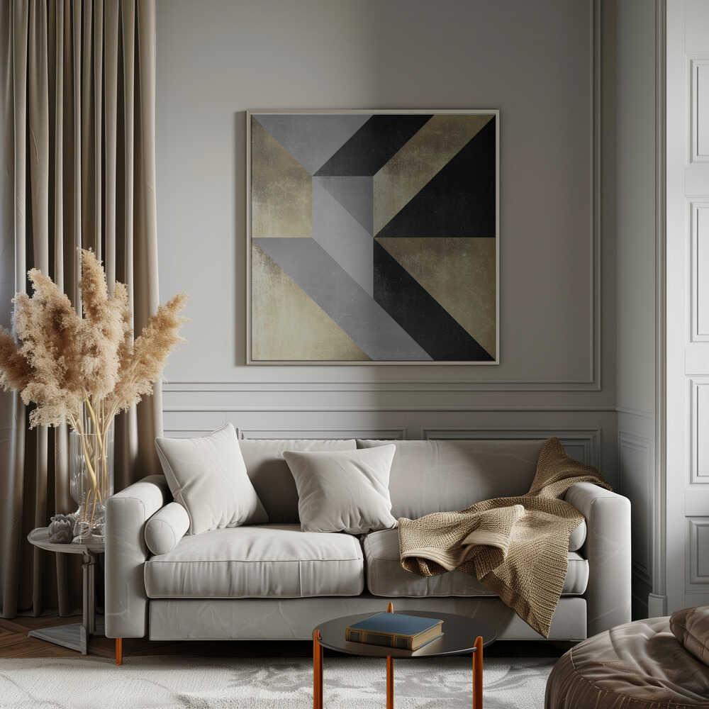 Wall art Gold Geometry