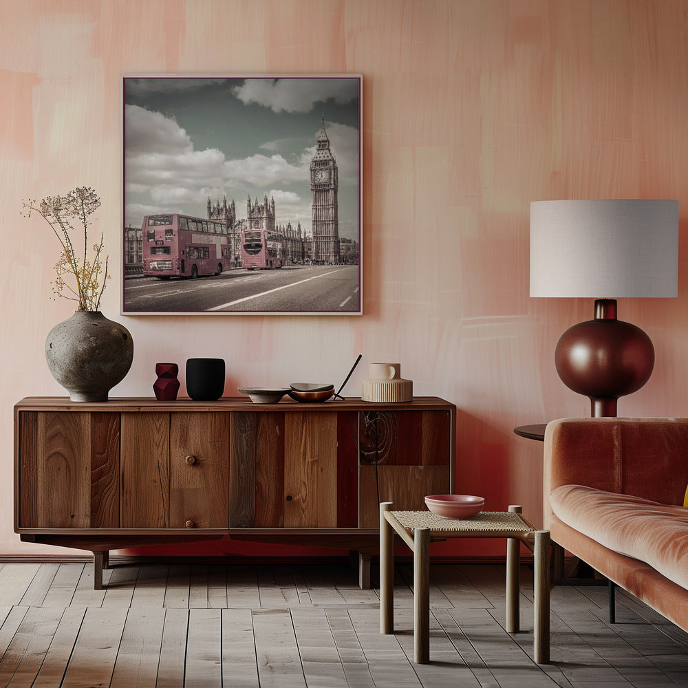 Wall art Typical London | urban vintage style