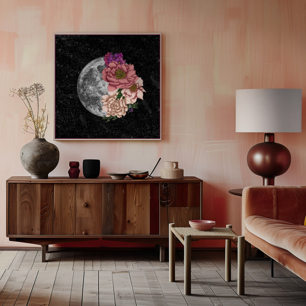 Wall art Moon Abloom New Square