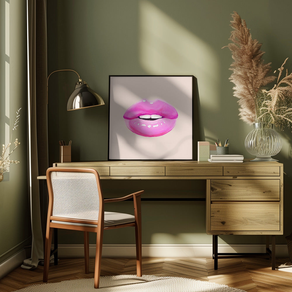 Wall art Pink Lips