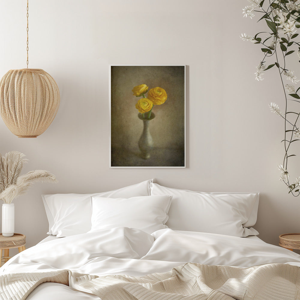 Wall art Yellow buttercups