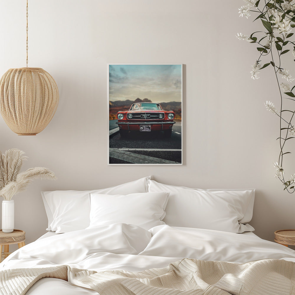 Abstract Art Canvas Print-wall-art-vintage-car-love-inches