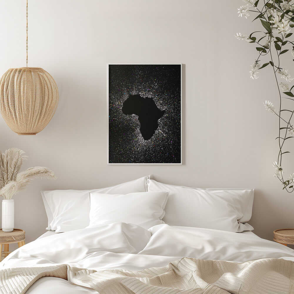 Wall art African eclipse effect
