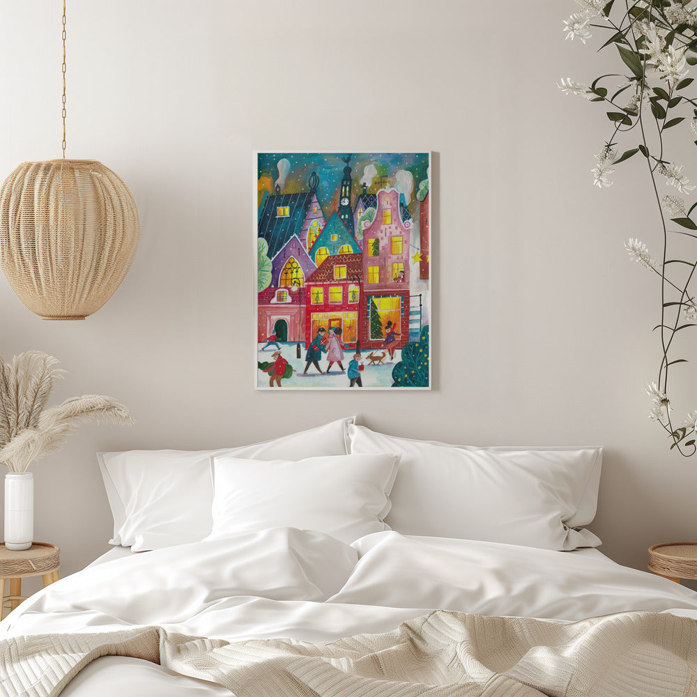 Wall art Christmas in Amsterdam Canvas Print