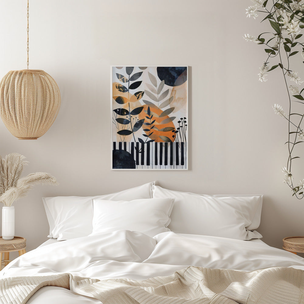 Wall art Muzyka Piano 1 Canvas Print