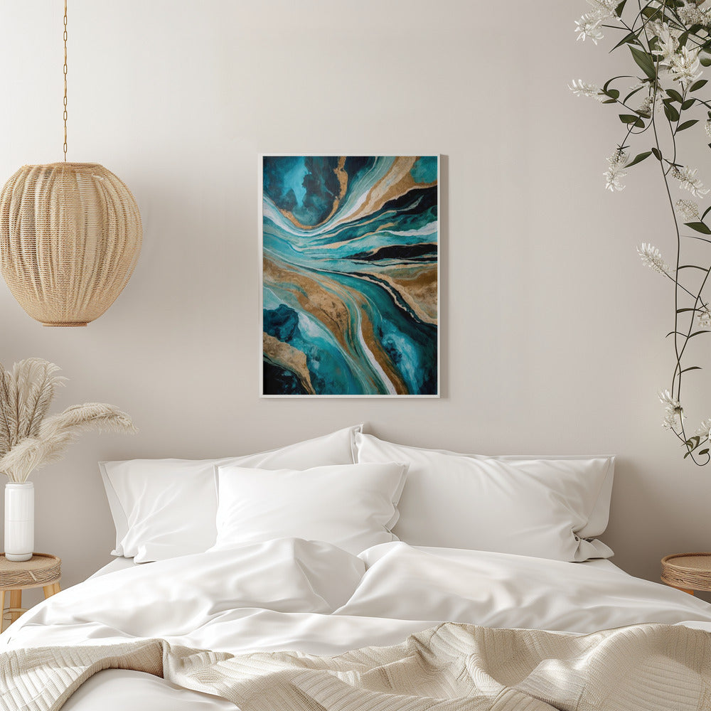 Abstract Art Canvas Print-wall-art-flowing-through-time-