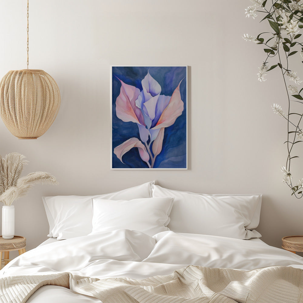 Floral Canvas Print-wall-art-painted-shapes-and-plants-15-