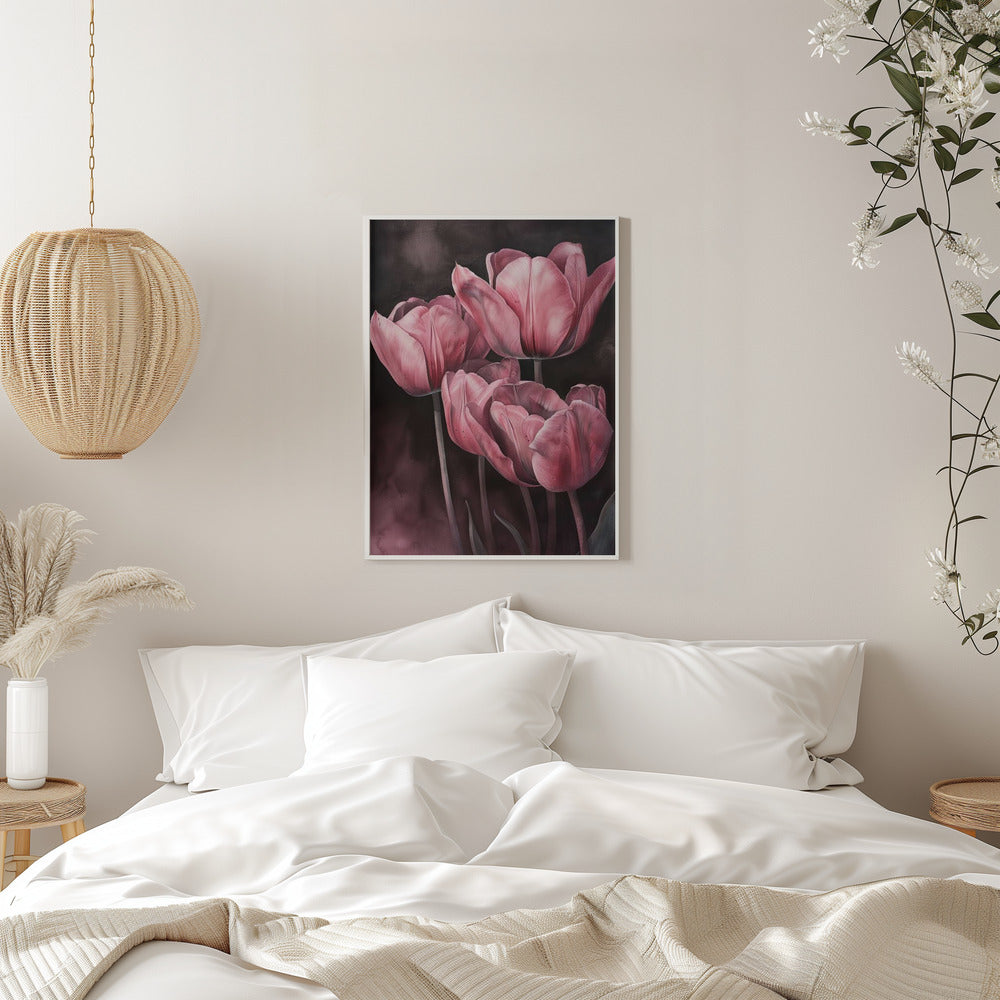 Wall art Purple Tulip 3