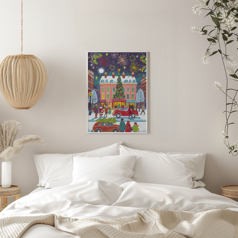 Wall art Christmas in the City Canvas Print