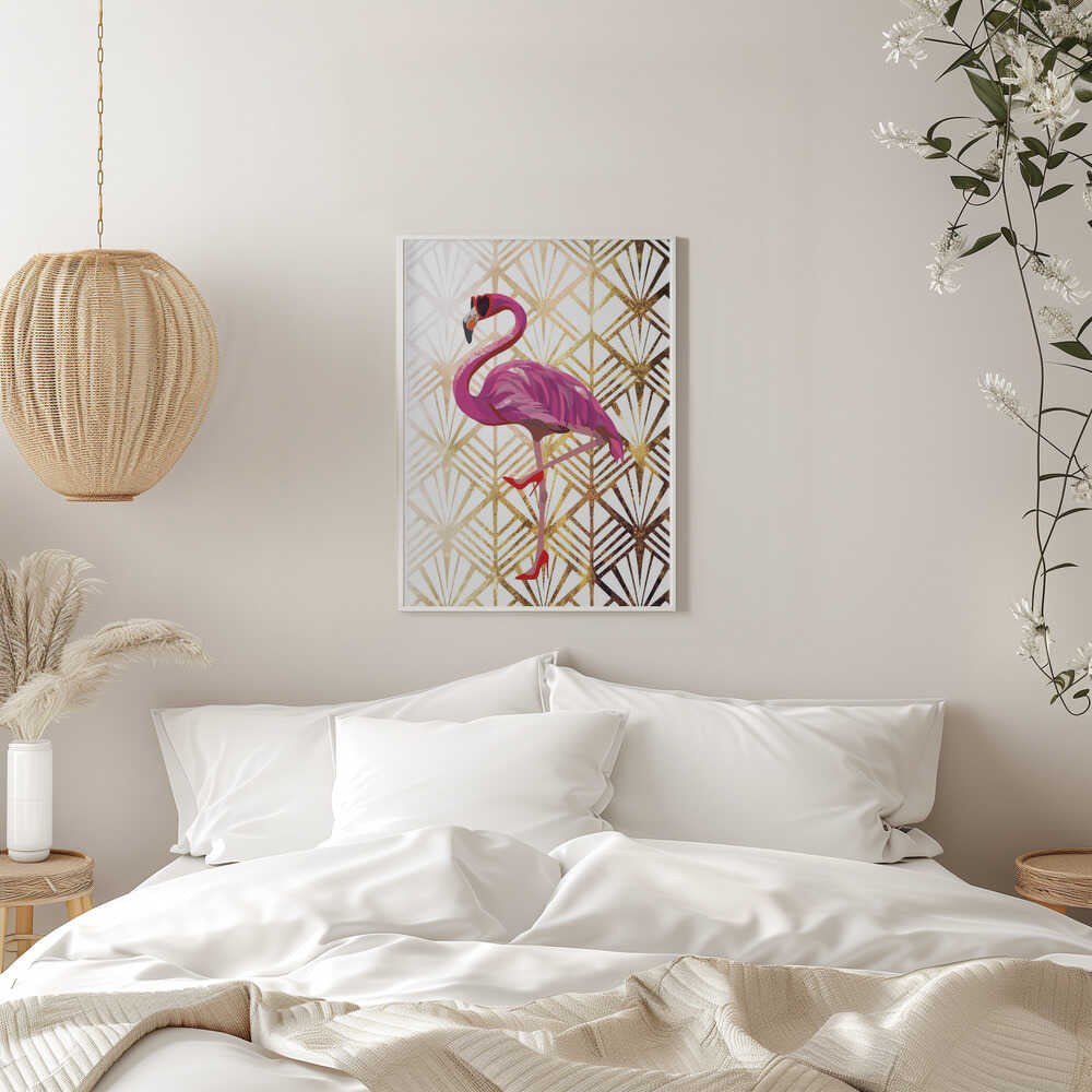 Wall art Flamingo Art Deco