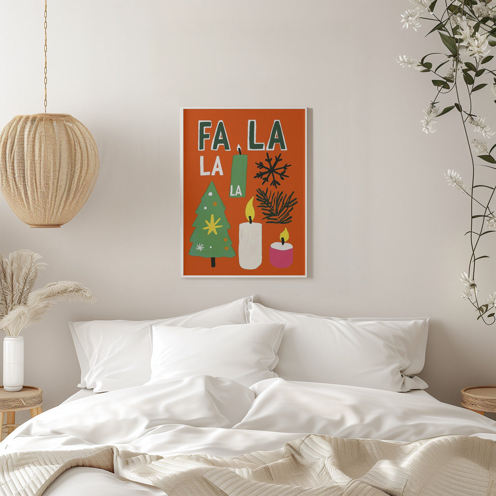 Wall art Fa la la Canvas Print