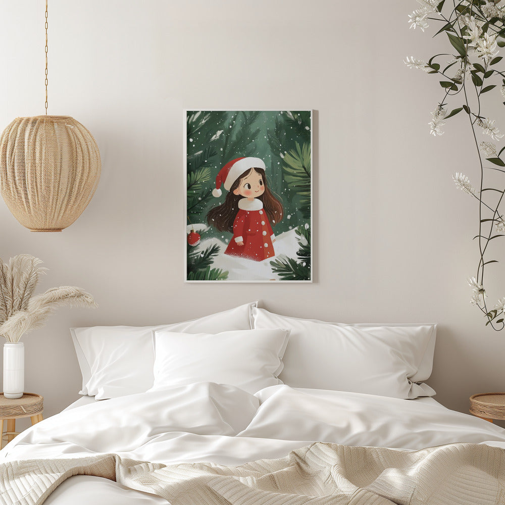 Wall art Christmas Girl