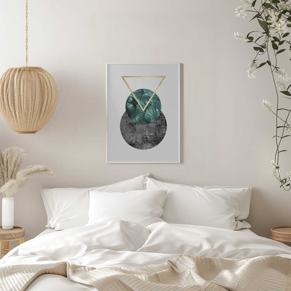 Wall art Botanical and geometric Shape