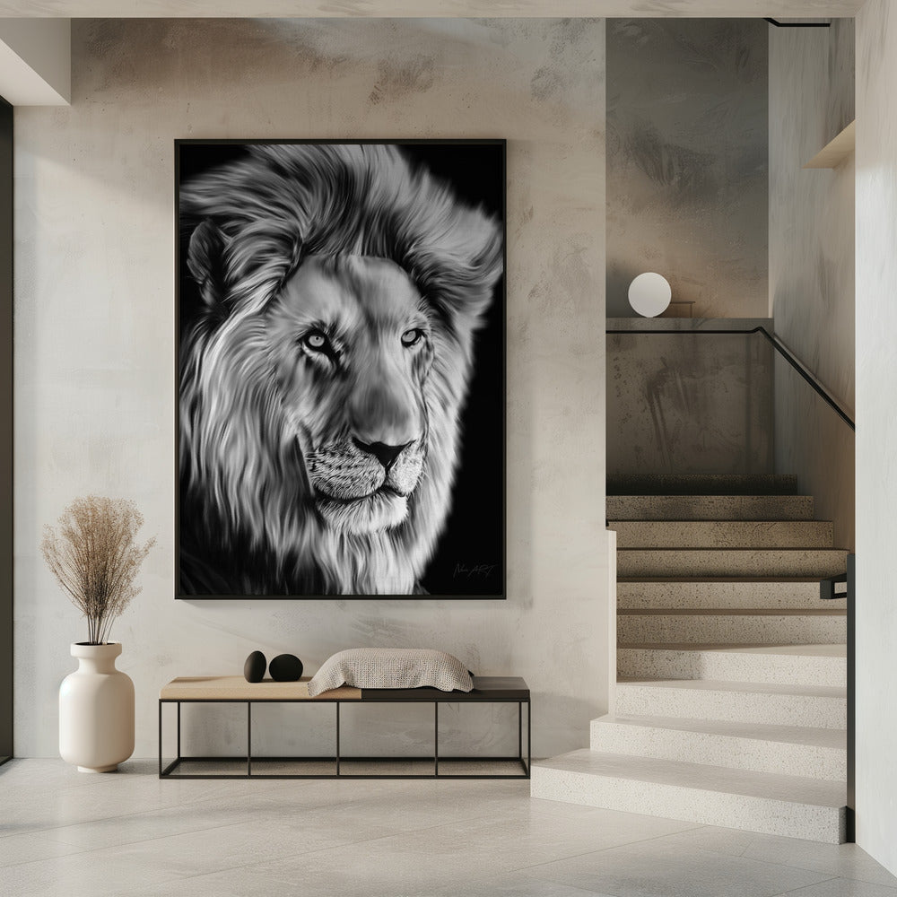 Wall Art Felines Nature-Inspired Canvas Print-wall-art-leo-ii-inches