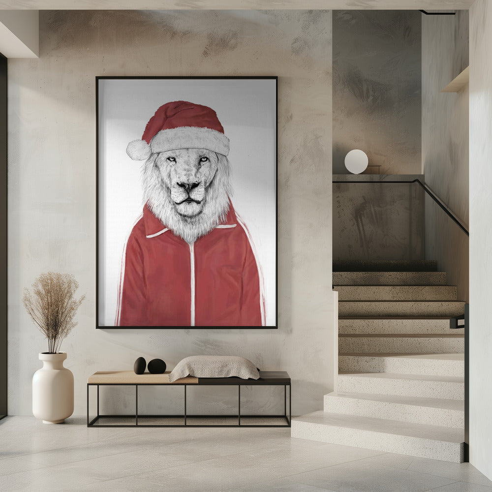 Wall art Santa lion