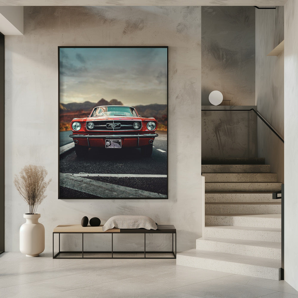 Abstract Art Canvas Print-wall-art-vintage-car-love-inches