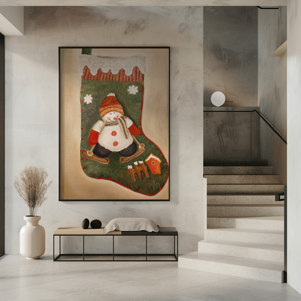 Wall art Christmas Stocking