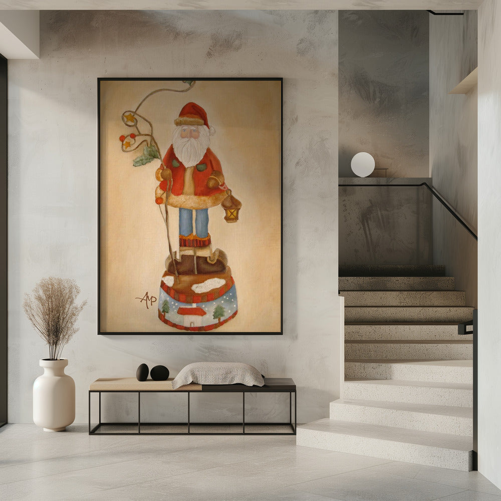 Wall art Santa Is Coming