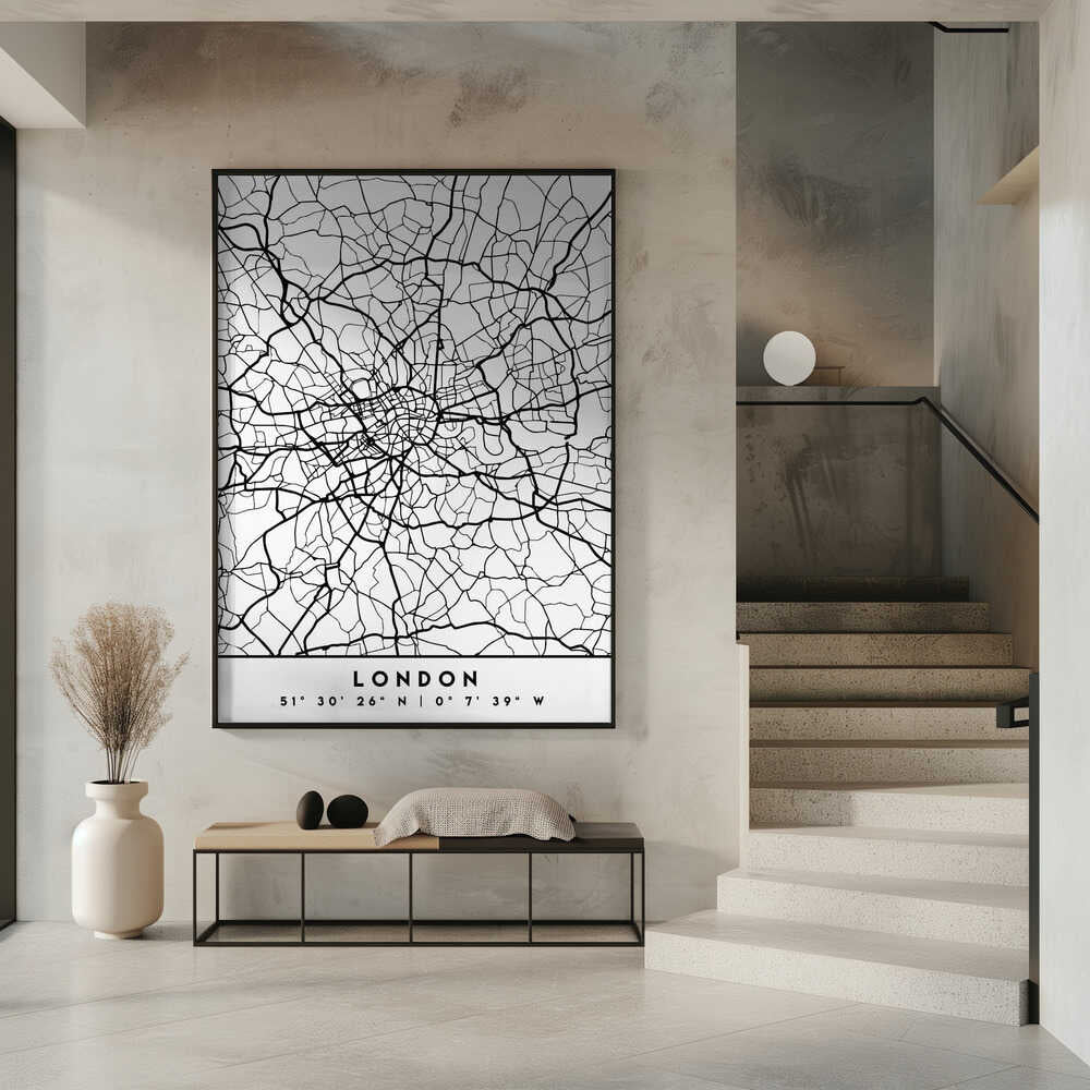 Wall art Black Maps 41