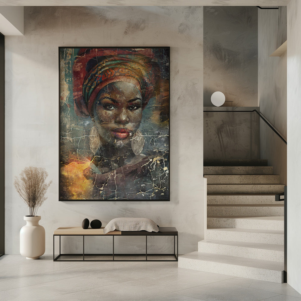 Abstract Art Canvas Print-wall-art-african-art-illustration-wallart-068-