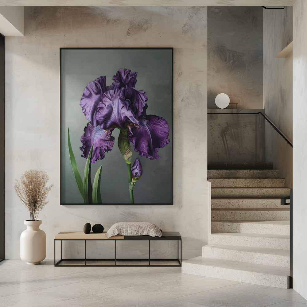 Floral Canvas Print-wall-art-iris-fl-18-inches