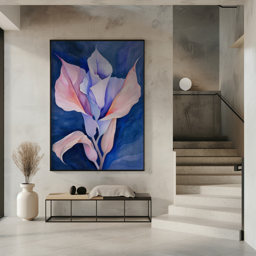 Floral Canvas Print-wall-art-painted-shapes-and-plants-15-