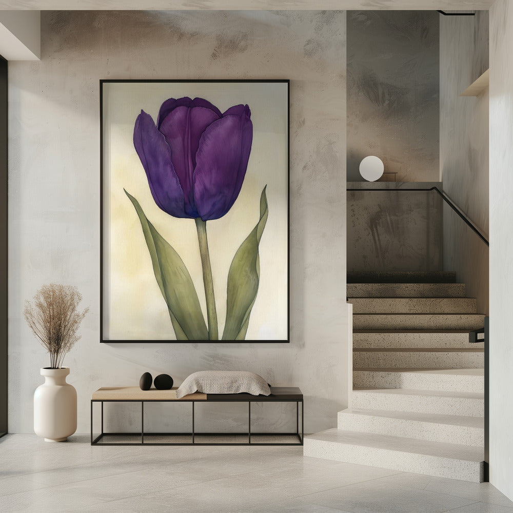 Wall art Purple Tulip 7