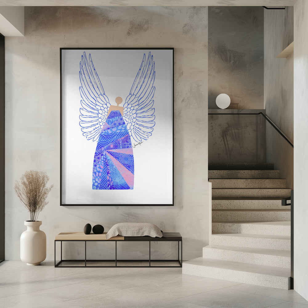 Wall art Angel in Blue