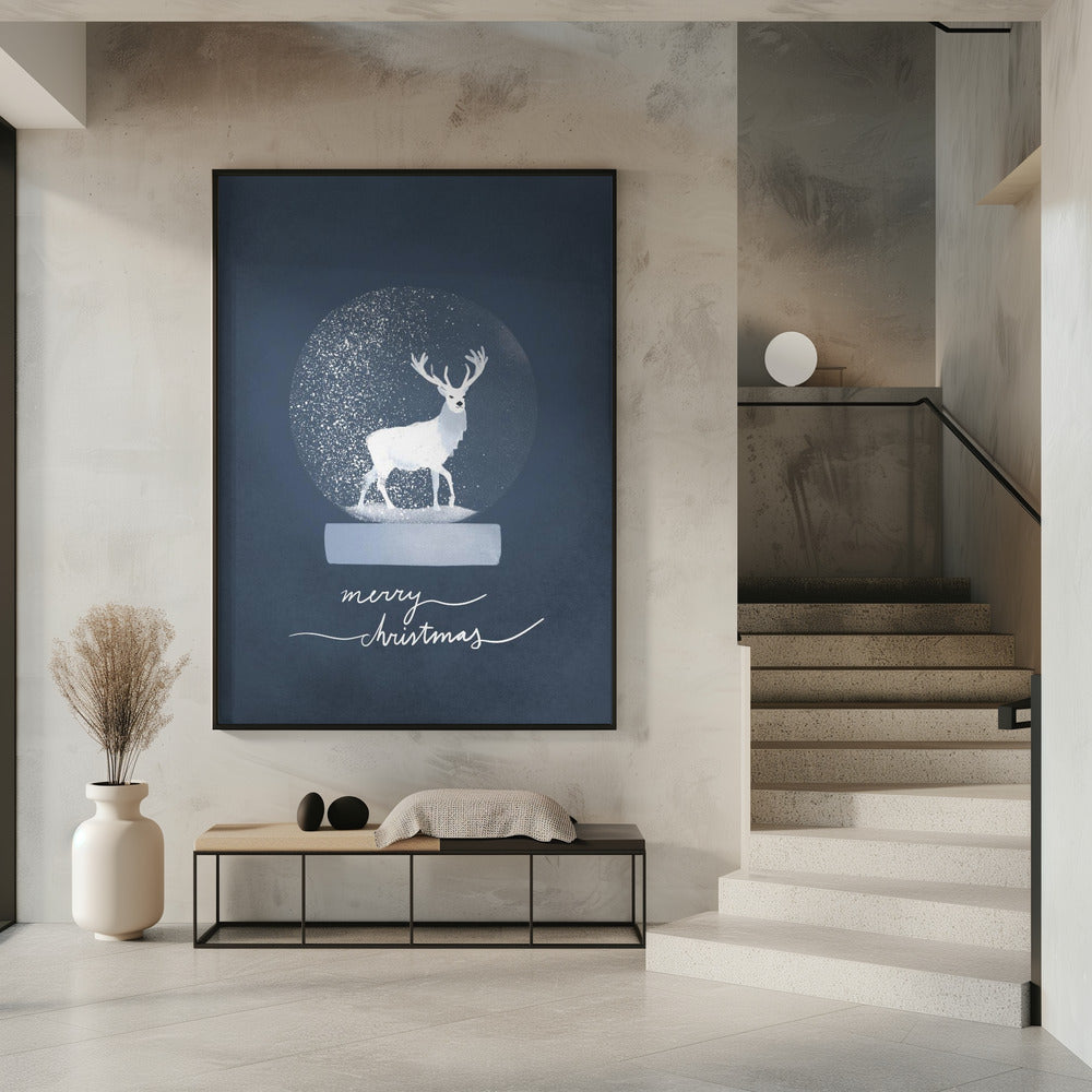 Wall art Snowglobe Deer