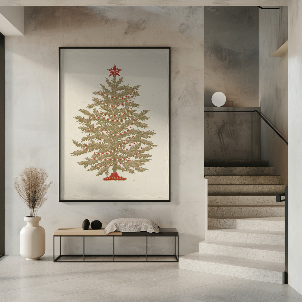 Wall art Christmas tree 02 Canvas Print