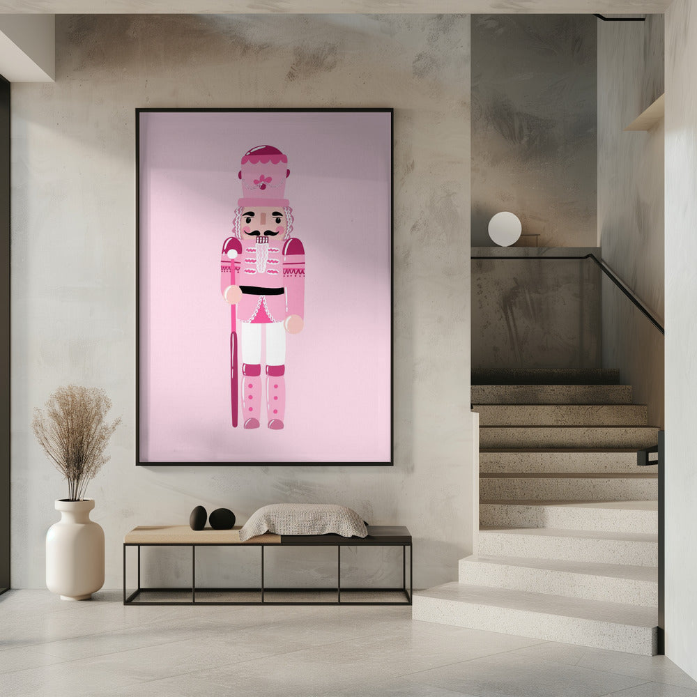 Wall art Pink Nutcracker Canvas Print