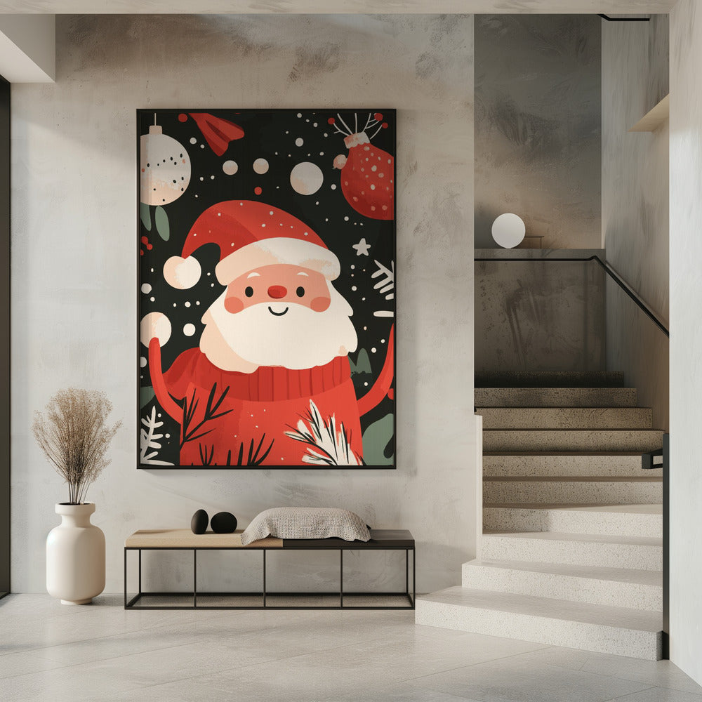 Wall art Happy Santa