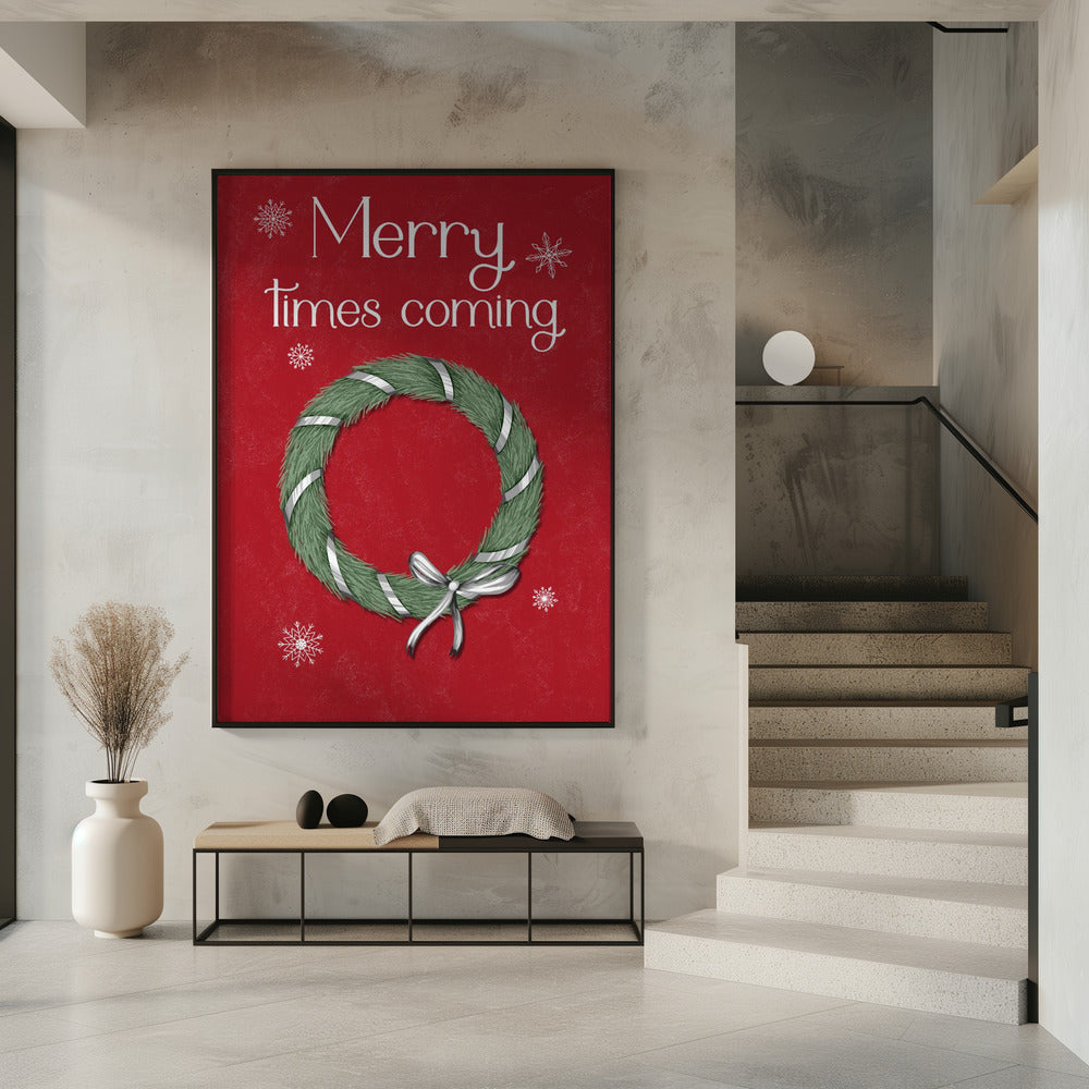 Wall art Merry times coming