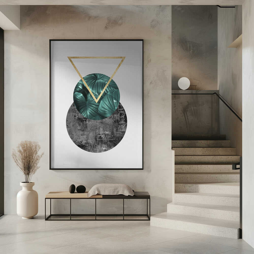 Wall art Botanical and geometric Shape