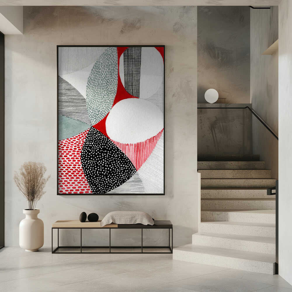 Wall art Geometric Patterns And Vivid Colors