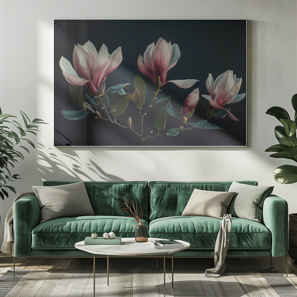 Floral Canvas Print-wall-art-lovely-magnolias-25-