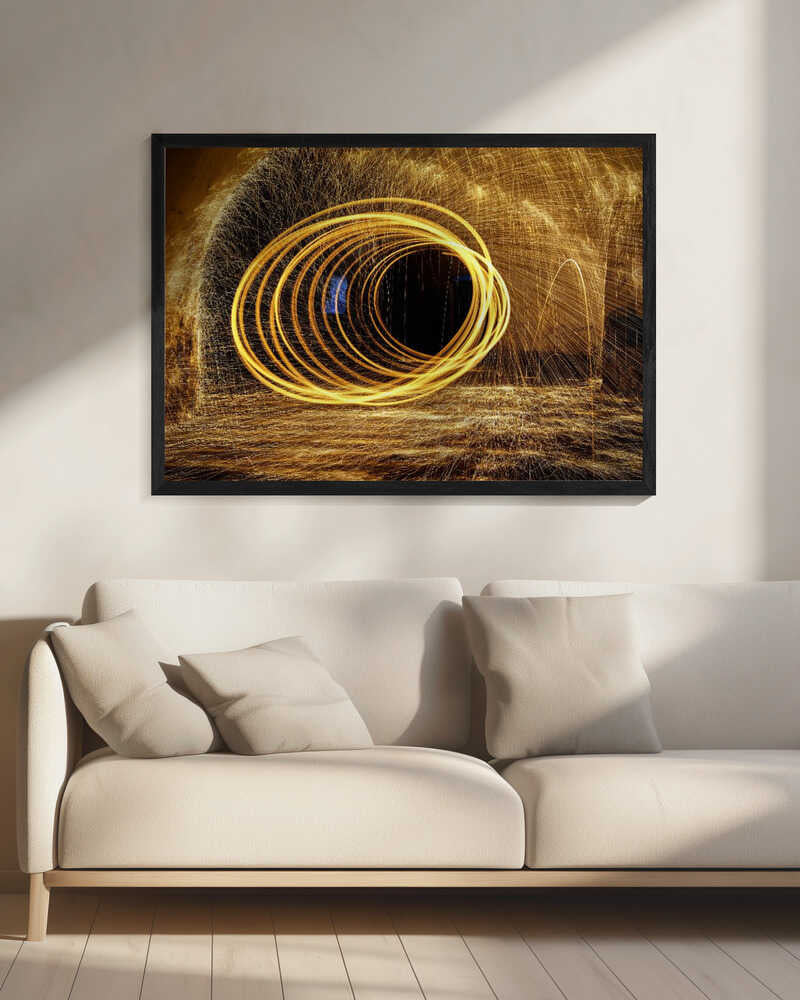 Wall art Playing with fire