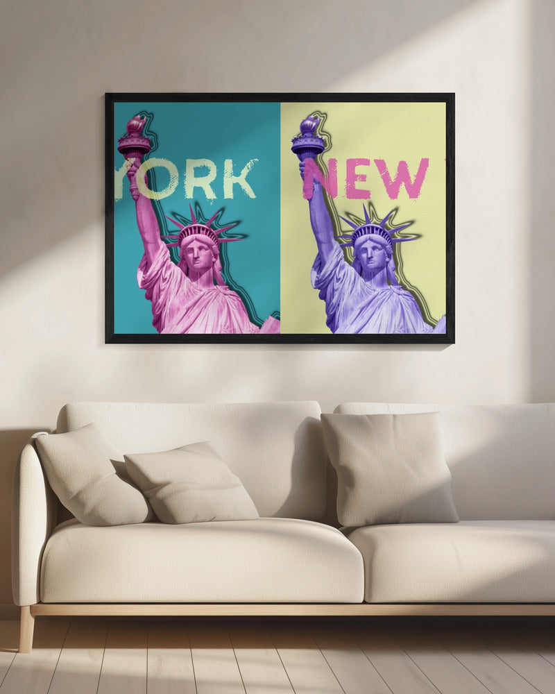 Landscape Photography Canvas Print-wall-art-pop-art-statue-of-liberty-iii-