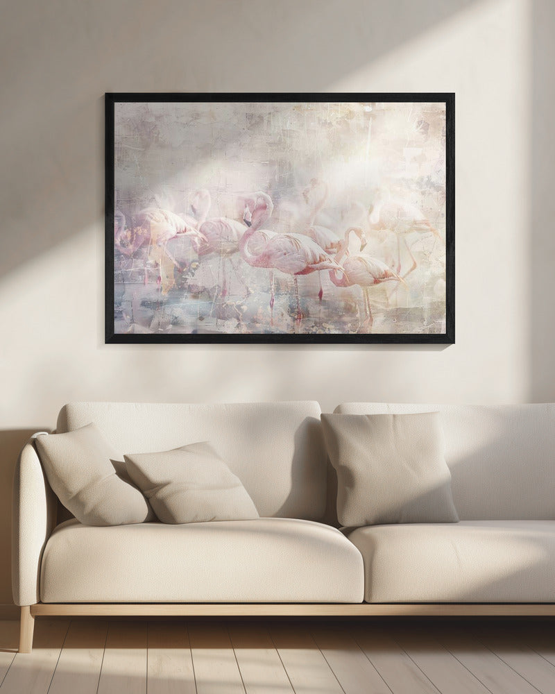 Abstract Art Canvas Print-wall-art-flamingo-animal-vintage-art-illustration-wallart-10-