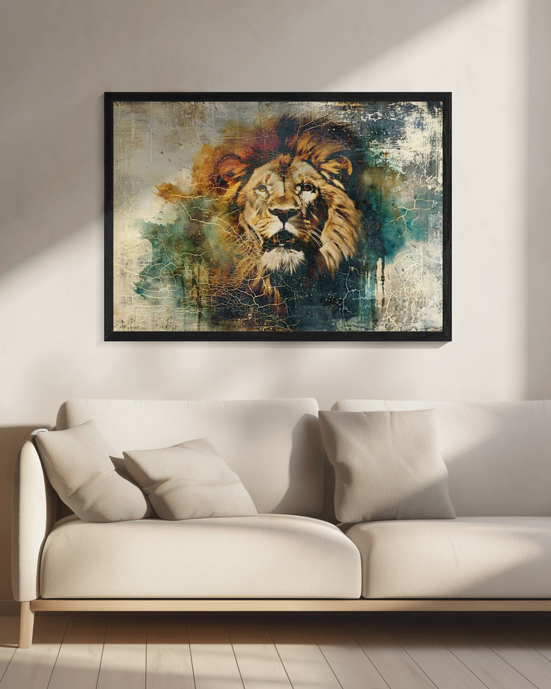 Wall Art Felines Nature-Inspired Canvas Print-wall-art-lion-animal-vintage-art-illustration-wallart-06-