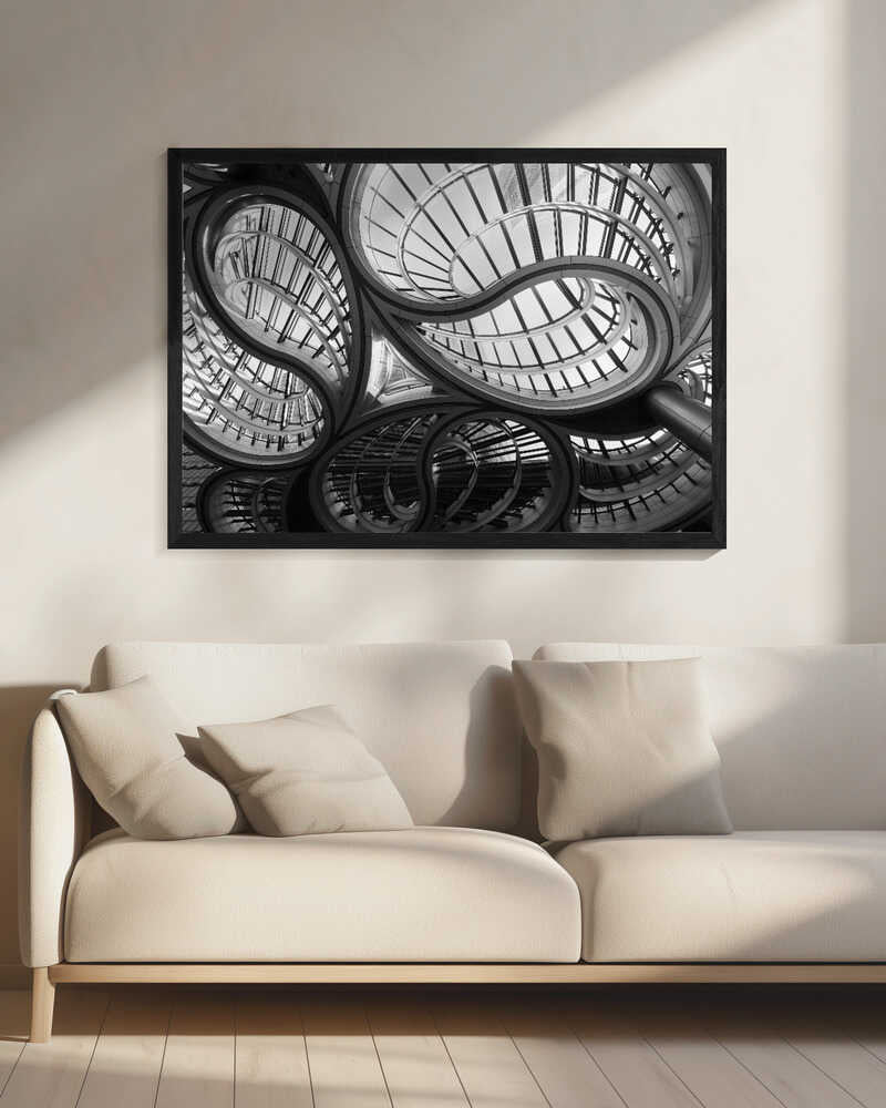 Wall art geometric entrance