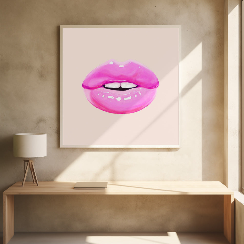 Wall art Pink Lips