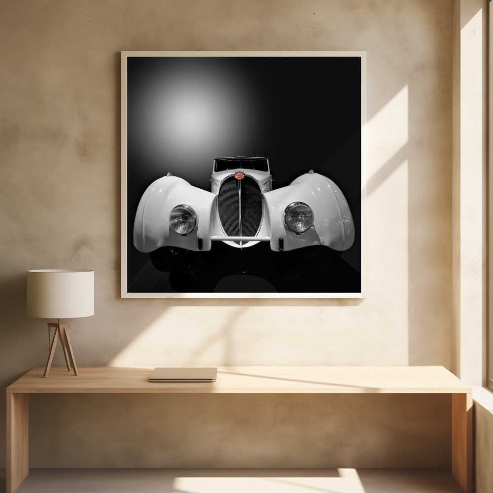Wall art A White Bugatti