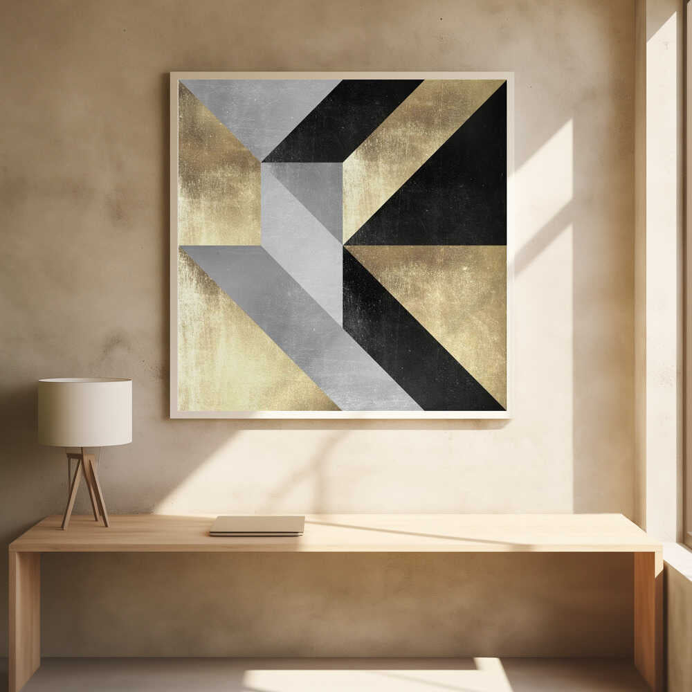 Wall art Gold Geometry