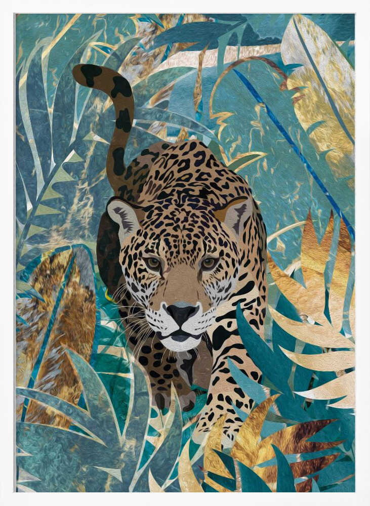 Wall art Jaguar Jungle 2